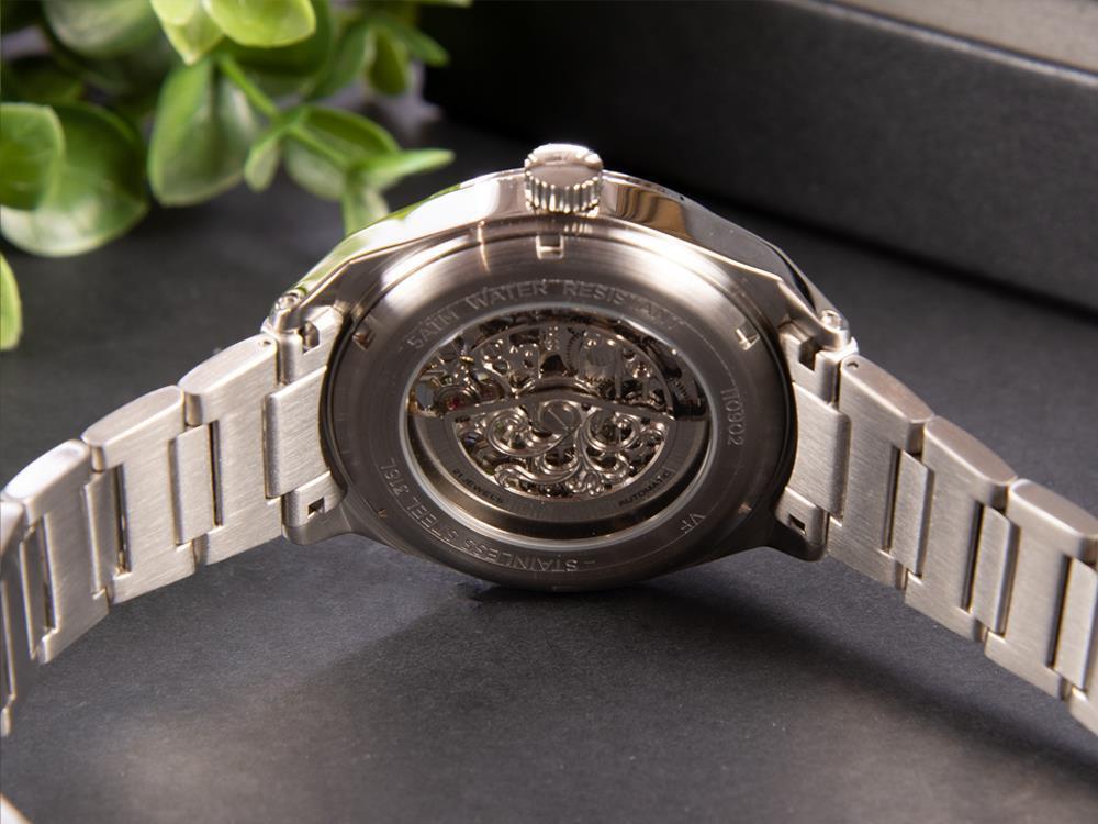 Ingersoll Shelby Automatik Uhr, Edelstahl 316L, 44 mm, Blau, I10902