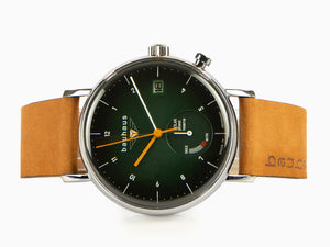 Bauhaus Quartz Uhr, Grün, 41 mm, Tag, 2112-4