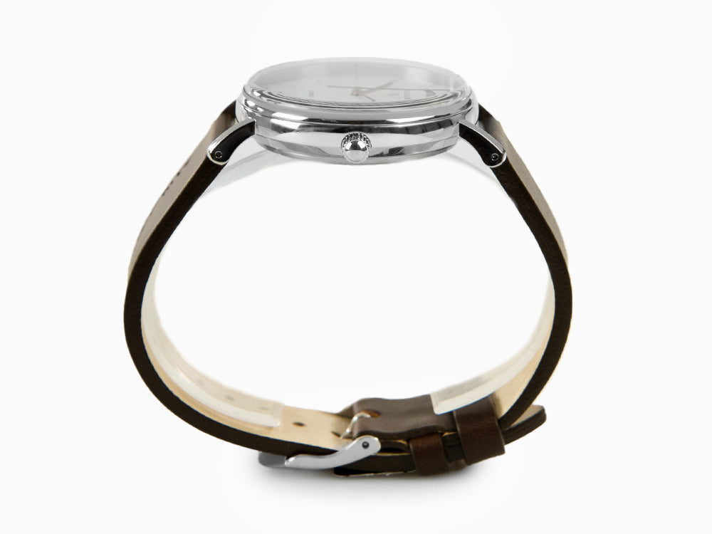 Bauhaus Automatik Uhr, Weiss, 41 mm, Tag und Datum, 2162-1