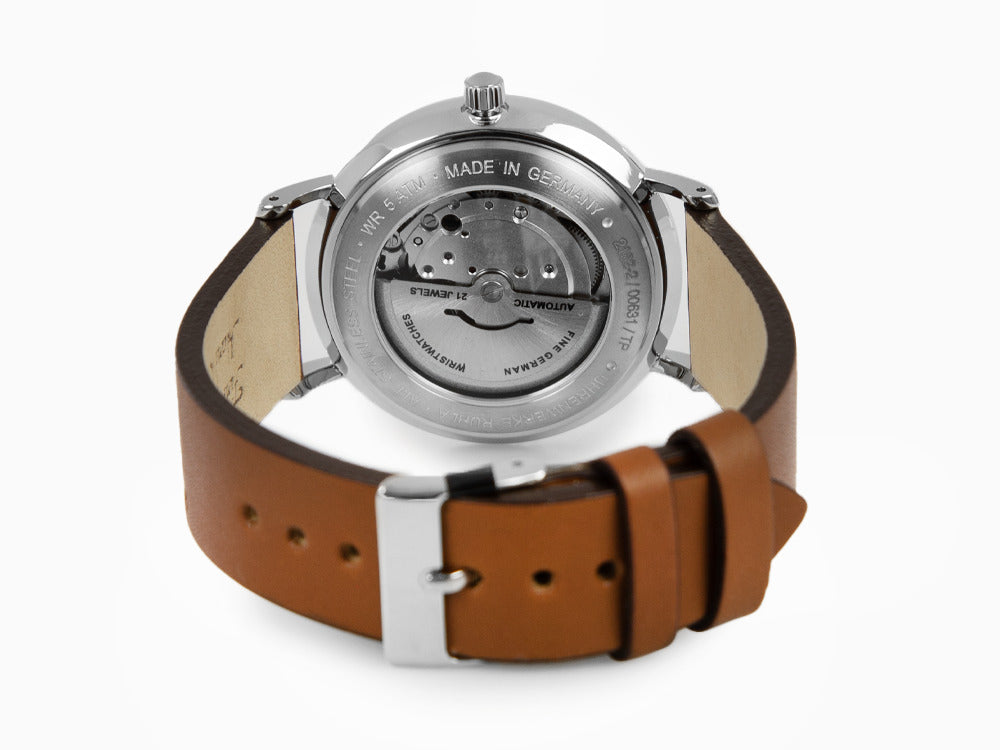 Bauhaus Automatik Uhr, Schwarz, 41 mm, Tag und Datum, 2162-2