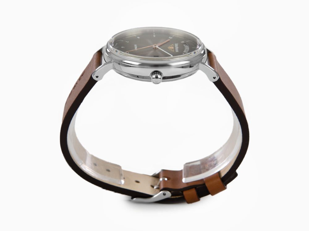 Bauhaus Automatik Uhr, Schwarz, 41 mm, Tag und Datum, 2162-2