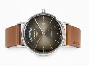 Bauhaus Automatik Uhr, Schwarz, 41 mm, Tag und Datum, 2162-2