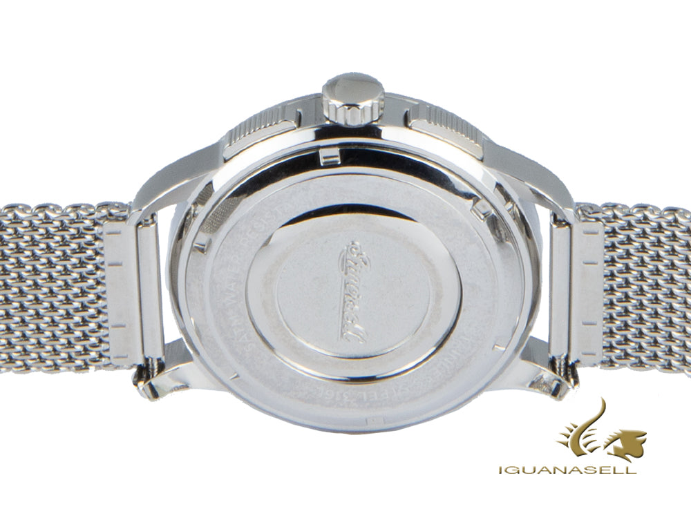 Ingersoll Regent Quartz Uhr, Chronograph, Schwarz, Milanaise Stahlband, I00103