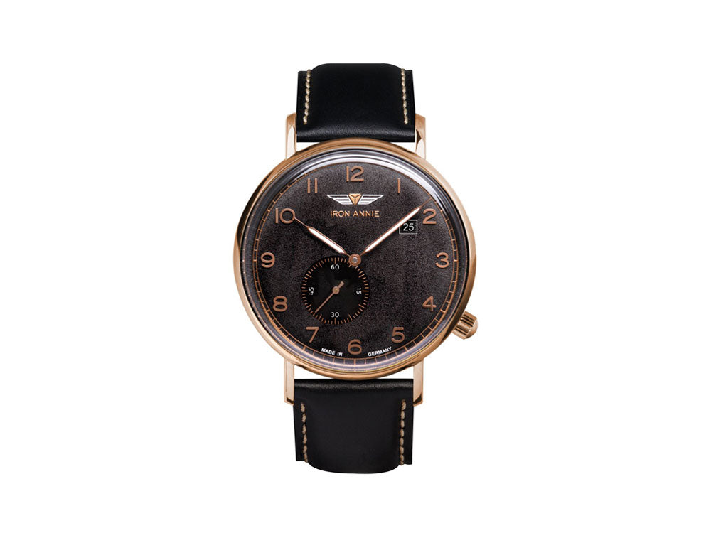 Iron Annie Amazonas Impression Quartz Uhr, PVD Rose Gold, Schwarz, 41 mm, 5936-2