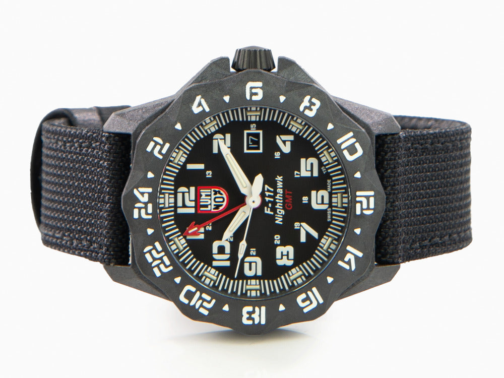 Luminox Air F-117 Nighthawk Quartz Uhr, CARBONOX, Schwarz, 44mm, 20atm, XA.6441