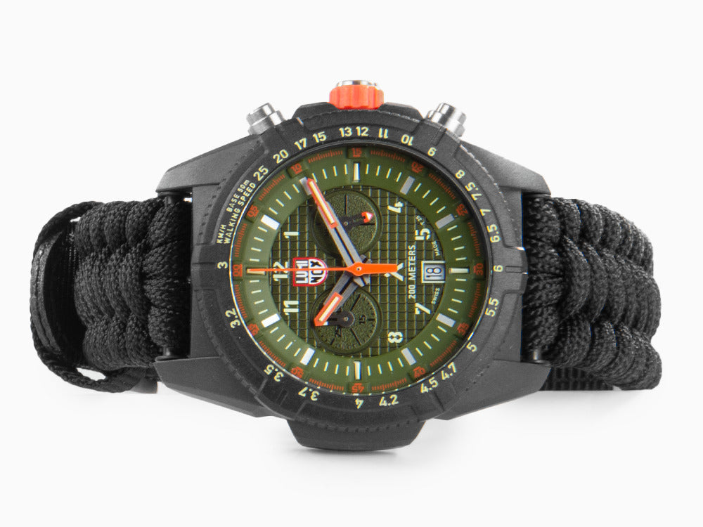 Luminox Bear Grylls Survival Land Quartz Uhr, Grün, 45 mm, Paracord, XL.3797