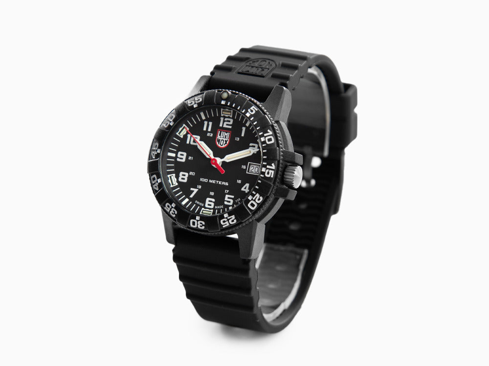 Luminox Leatherback Sea Turtle Quartz Uhr, Schwarz, Kohlenstoff, 39mm, 10 atm
