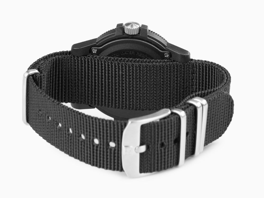 Luminox Sea Turtle Giant Quartz Uhr, Schwarz/Beige, Kohlenstoff, 44 mm, 10 atm