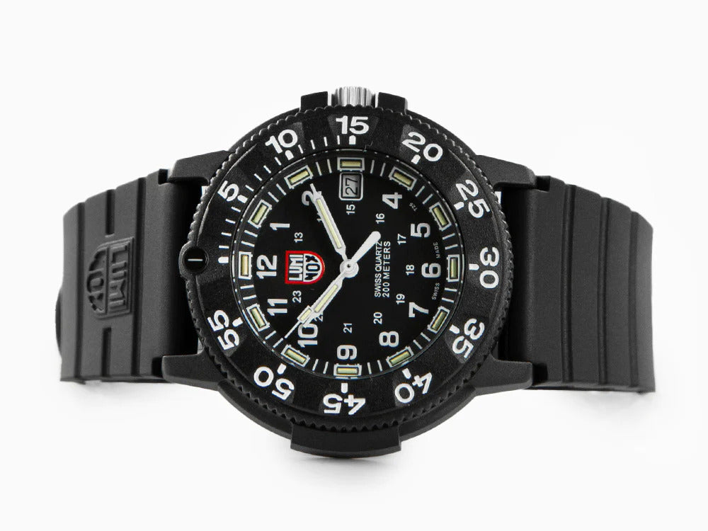 Luminox Sea Navy Seal Quartz Uhr, Kohlenstoff, Schwarz/Weiss, XS.3001