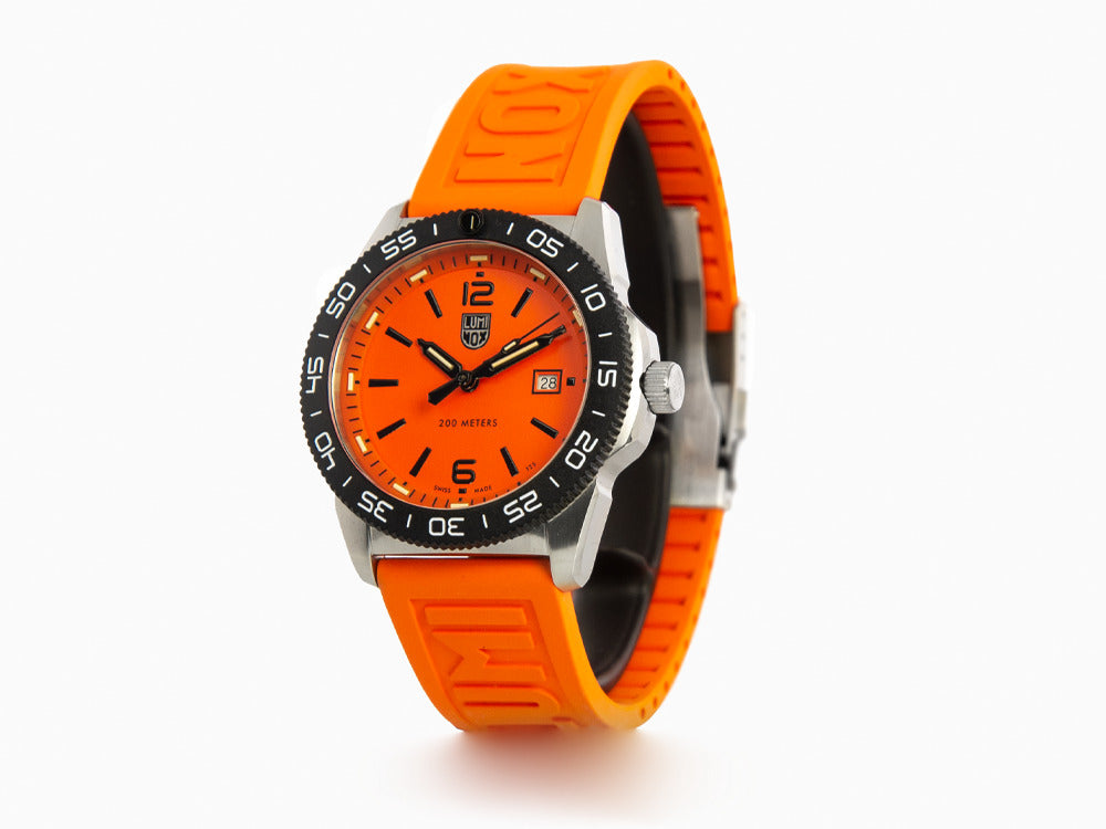 Luminox Sea Pacific Diver Quartz Uhr, Orange, 44 mm, Tag, 20 atm, XS.3129