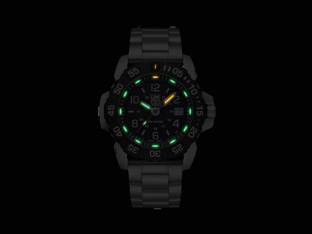 Luminox Navy Seal Steel 3250 Time Date Series Quartz Uhr, Blau, XS.3254.CB