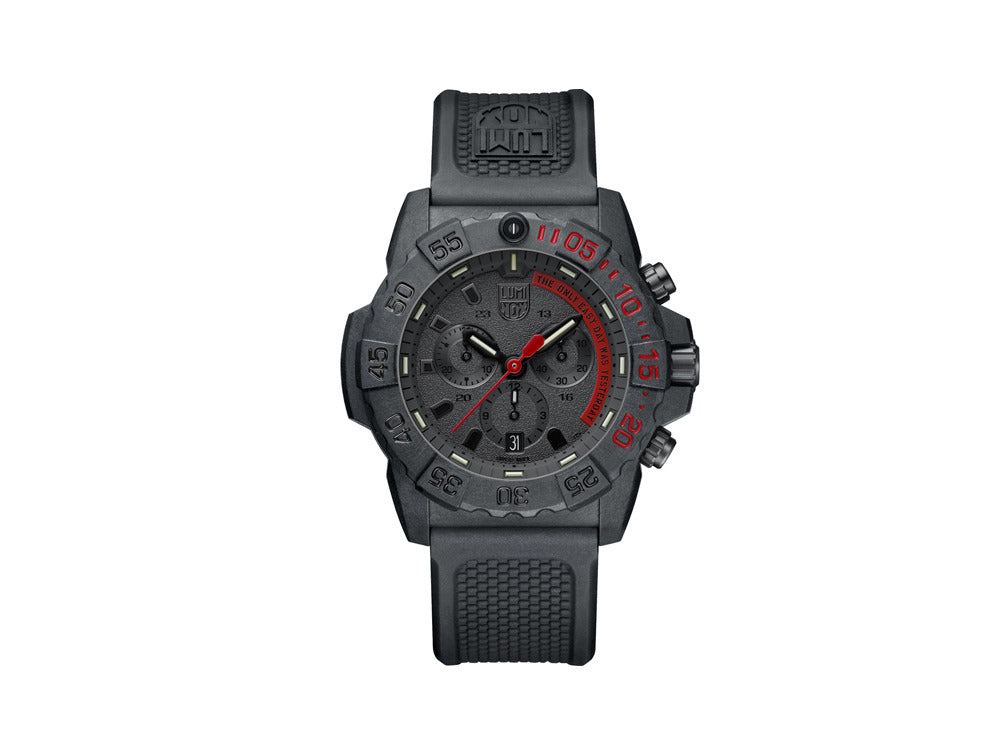 Luminox Sea Navy Seal Chronograph 3580 Series Quartz Uhr, Schwarz, XS.3581.EY