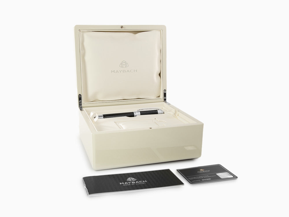Maybach The Peak I Lustrous Midnight Füllfeder Platinierte, Schwarz