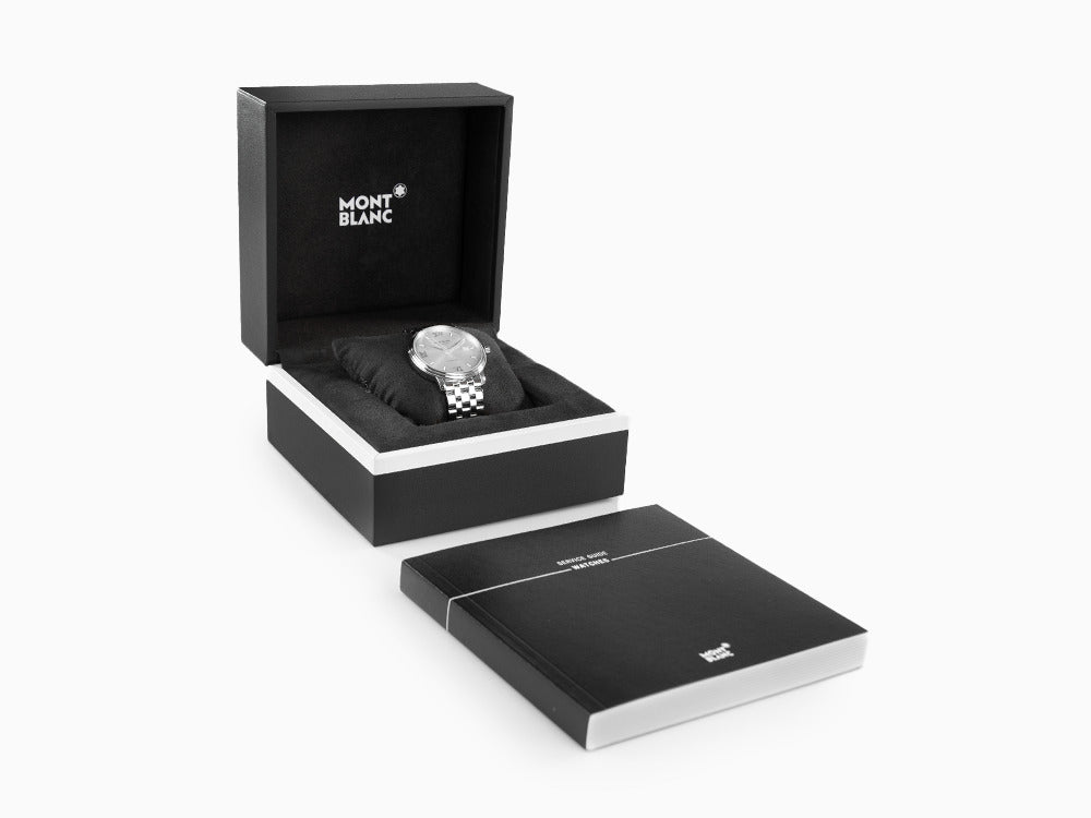 Montblanc Tradition Automatik Uhr, Silber, 40 mm, Stahlband, 127770