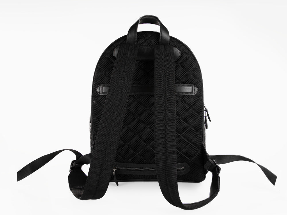 Montblanc M Gram 4810 Rucksack, Leder, Leder, Schwarz, 128618