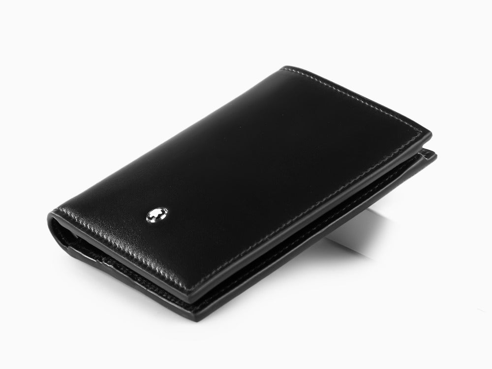 Montblanc Meisterstück Compact Brieftasche, Schwarz, Leder, 6 Karten, 129677