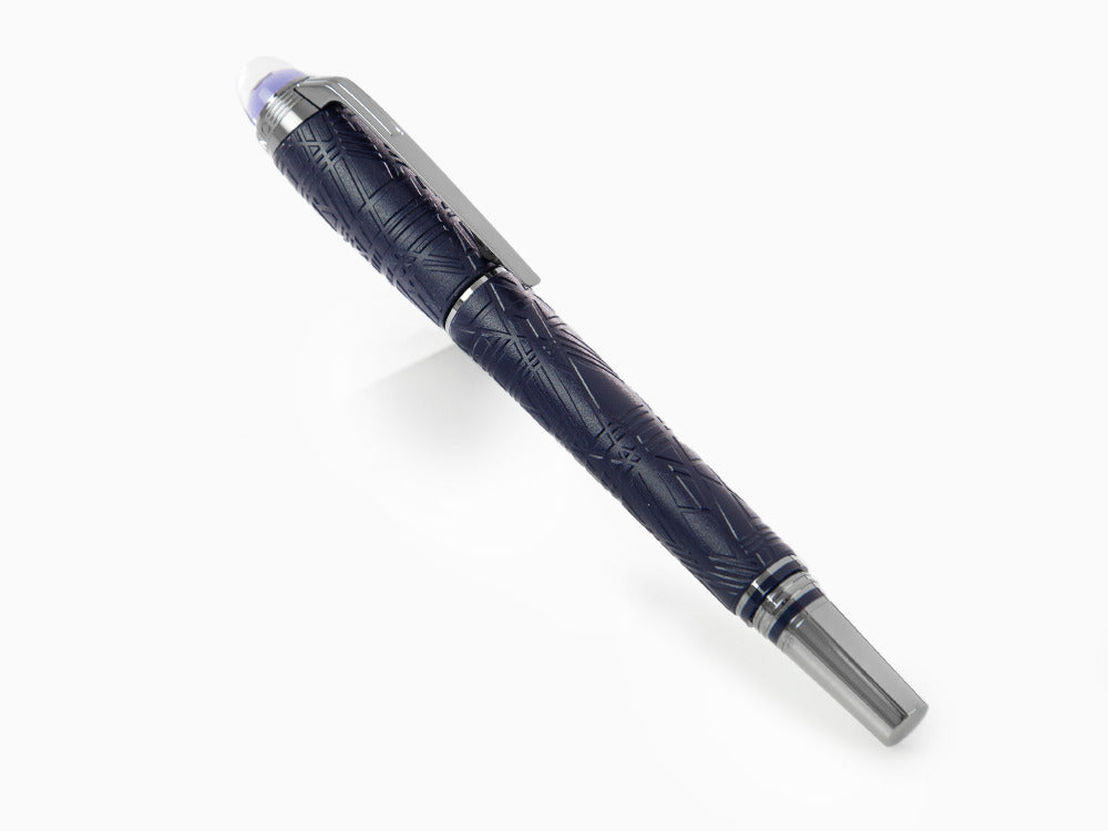 Montblanc StarWalker SpaceBlue Resin Fineliner, Blau, Ruthenium Akzenten, 130212