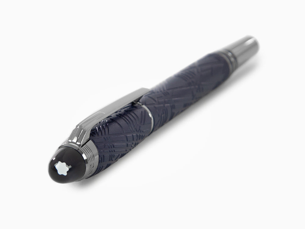 Montblanc StarWalker SpaceBlue Resin Fineliner, Blau, Ruthenium Akzenten, 130212