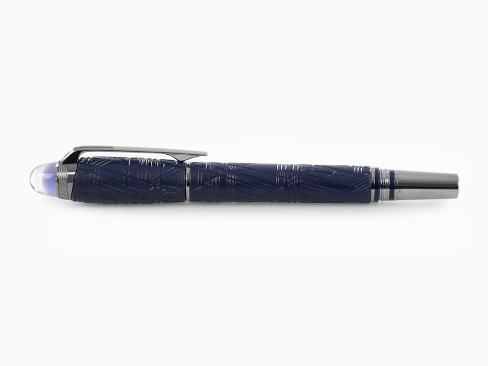 Montblanc StarWalker SpaceBlue Resin Fineliner, Blau, Ruthenium Akzenten, 130212