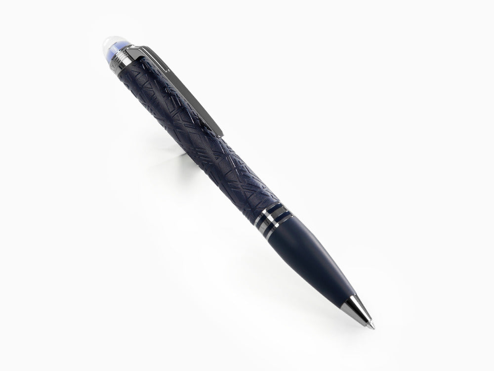 Montblanc StarWalker SpaceBlue Resin Kugelschreiber, Ruthenium Akzenten, 130213