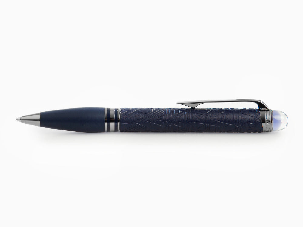 Montblanc StarWalker SpaceBlue Resin Kugelschreiber, Ruthenium Akzenten, 130213