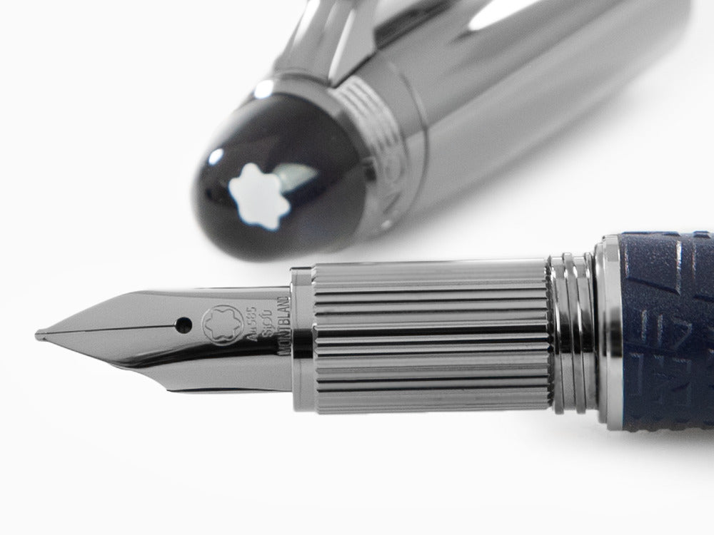 Montblanc StarWalker SpaceBlue Doué Füllfederhalter, Ruthenium, 130215