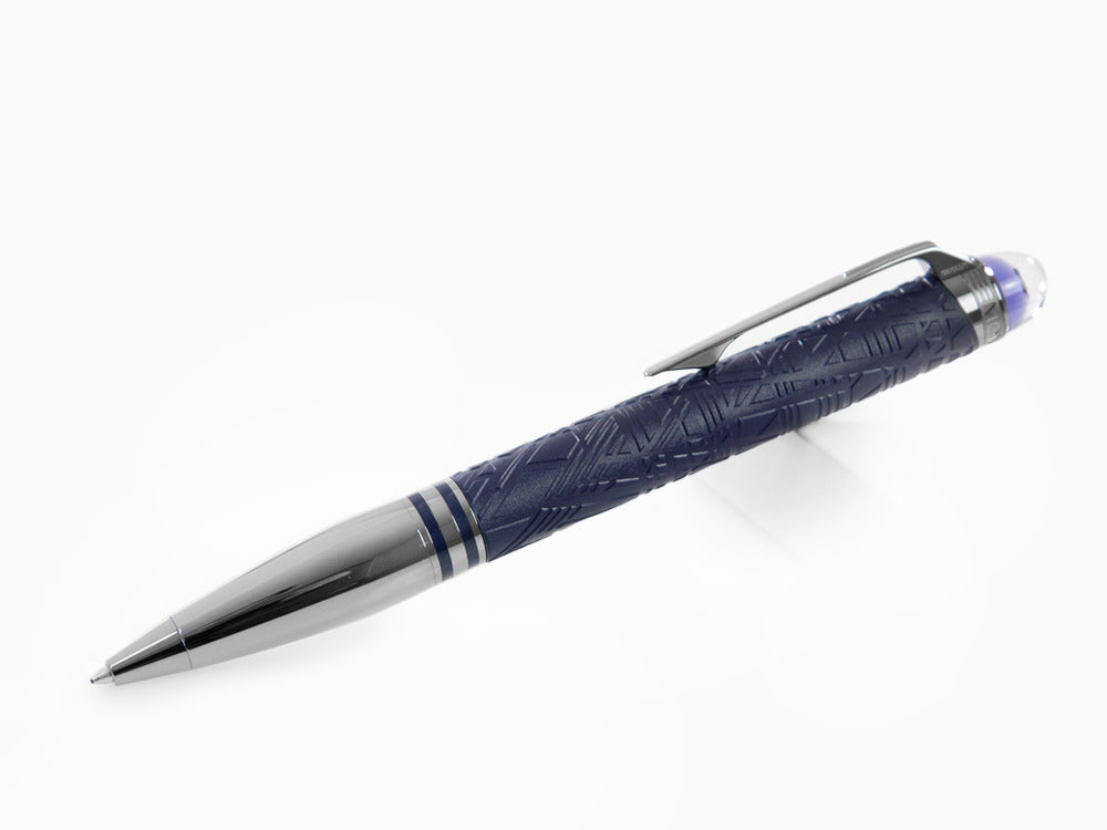 Montblanc StarWalker SpaceBlue Doué Kugelschreiber, Ruthenium Akzenten, 130217