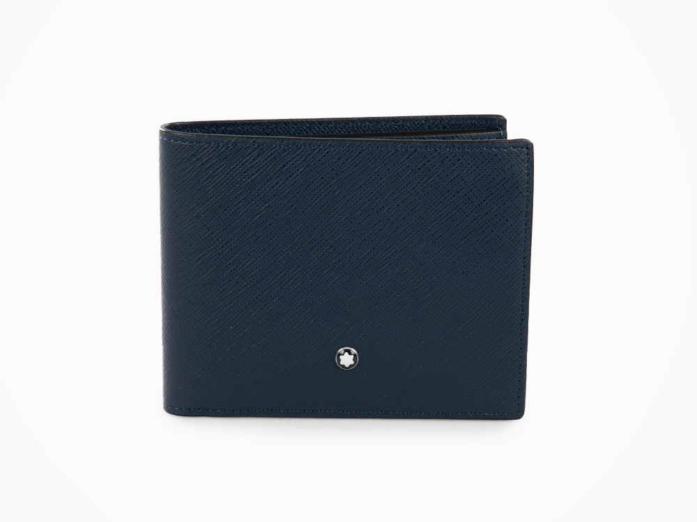 Montblanc Sartorial Brieftasche, Leder, Blau, 6 Karten, 131721