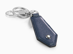 Montblanc Sartorial Diamond Shaped Schlüsselanhänger, Leder, Blau, 1, 131739