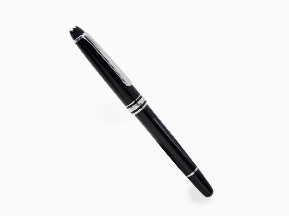 Montblanc Meisterstück Roller, Edelharz, Platinierte Beschläge, Schwarz, 132445