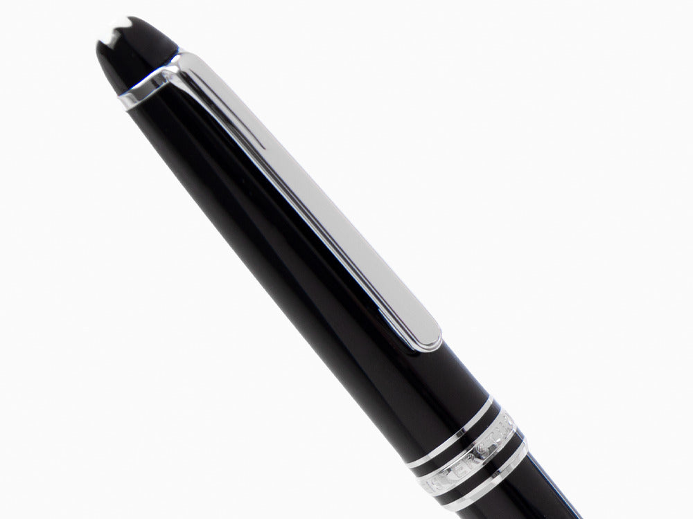 Montblanc Meisterstück Roller, Edelharz, Platinierte Beschläge, Schwarz, 132445