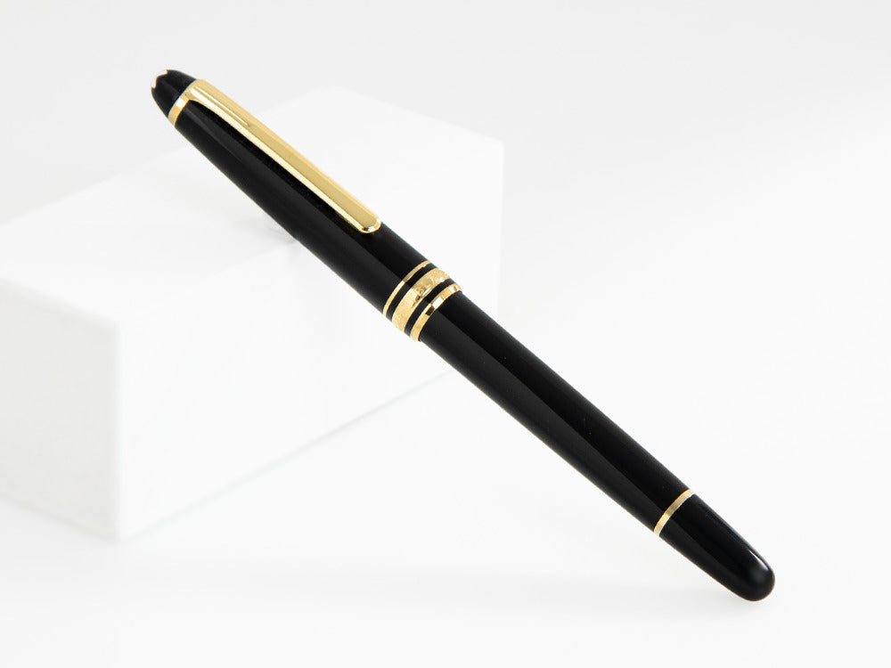 Montblanc Meisterstück Classique Roller, Vergoldete Beschläge, Schwarz, 132457