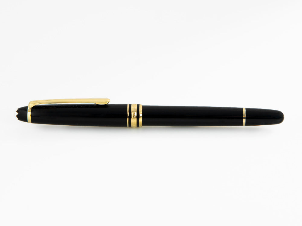 Montblanc Meisterstück Classique Roller, Vergoldete Beschläge, Schwarz, 132457