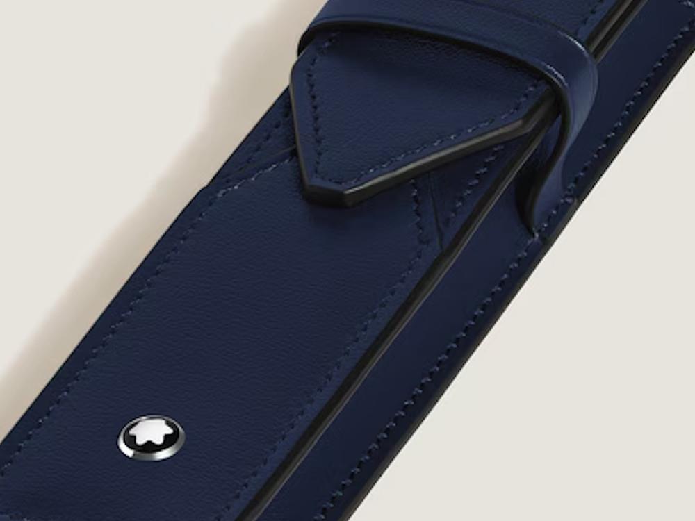Montblanc Envelope Etui, 1 Schreibgerät , Leder, Blau, 221348