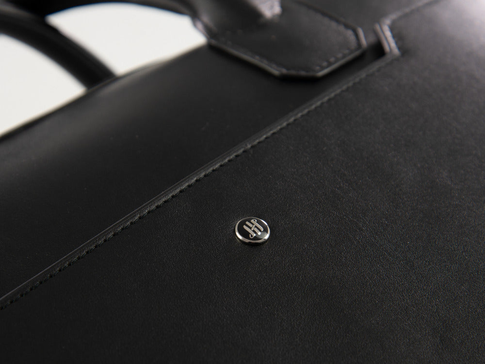 Montegrappa Laptop Bag Signet Series, Leder, Schwarz, IC00LB03