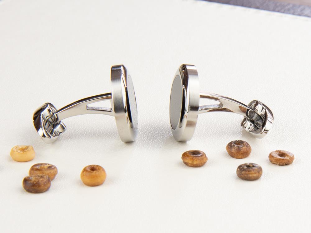 Montegrappa Classico Manschettenknöpfe, Edelstahl, IP Black, IDCCCLSB