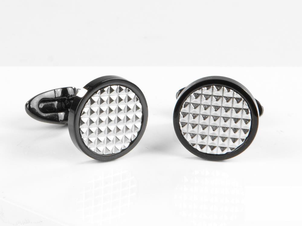 Montegrappa Clou Manschettenknöpfe, Edelstahl, IP Black, IDCPCLBS