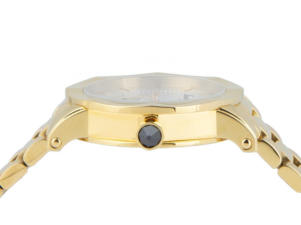 Montegrappa Nero Uno Ladies Quartz Uhr, PVD Gold, 36mm. 5 atm. IDLNWA14-Y