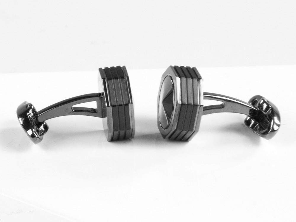 Montegrappa Nero Uno Manschettenknöpfe, Gun metal PVD, Metall, IDNLCLI1