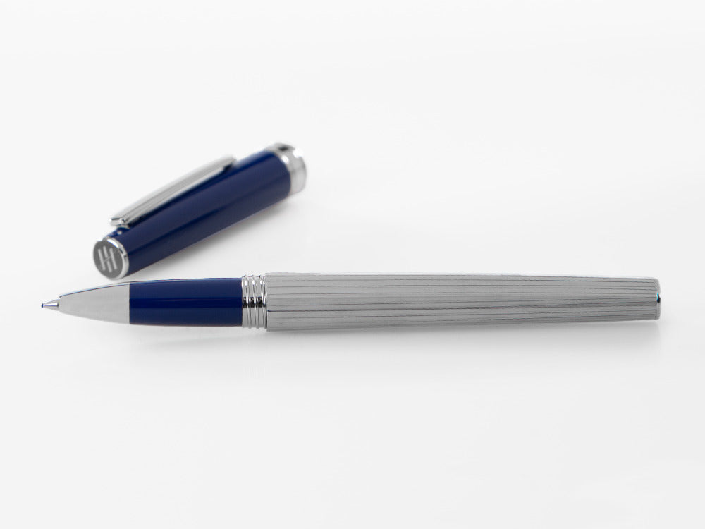 Montegrappa Armonia Roller Duetto, Stahl, Blau, ISA1MRAB