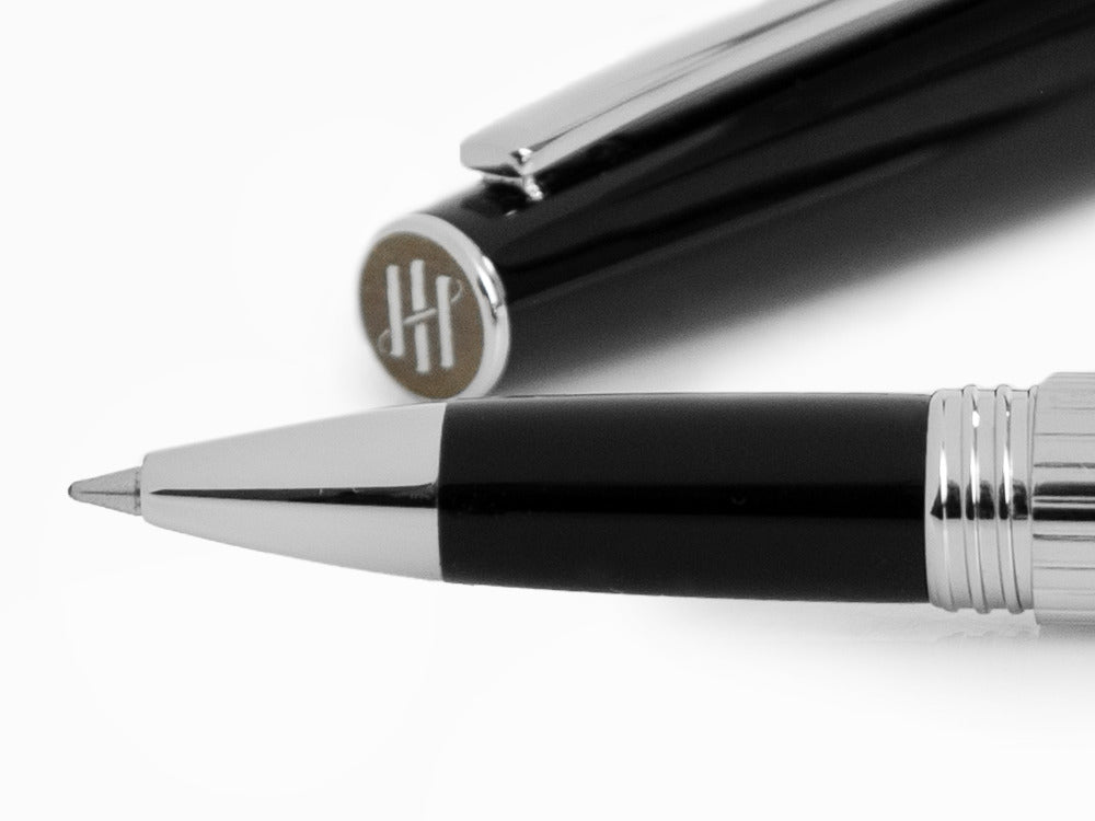 Montegrappa Armonia Duetto Roller, Stahl, Schwarz, ISA1MRAC