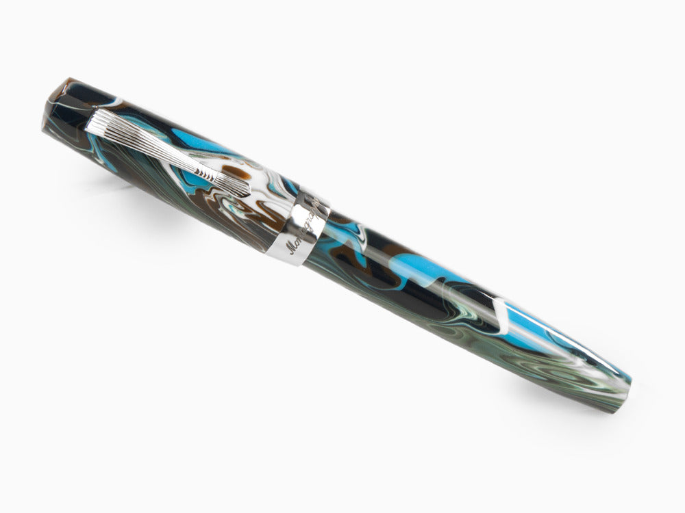 Montegrappa Elmo 02 Sorapis Roller, Edelharz, Edelstahl, ISE2RRAB