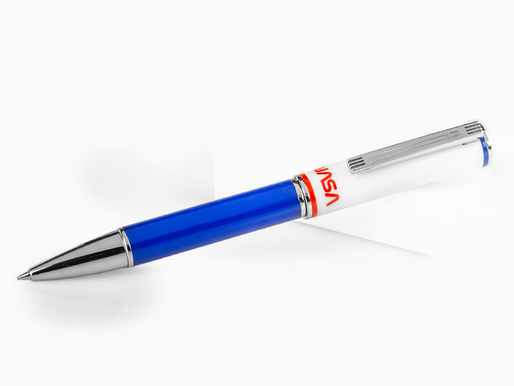 Montegrappa NASA Atlantis Kugelschreiber, Edelharz, Blau, Edelstahl, ISN1RBBP
