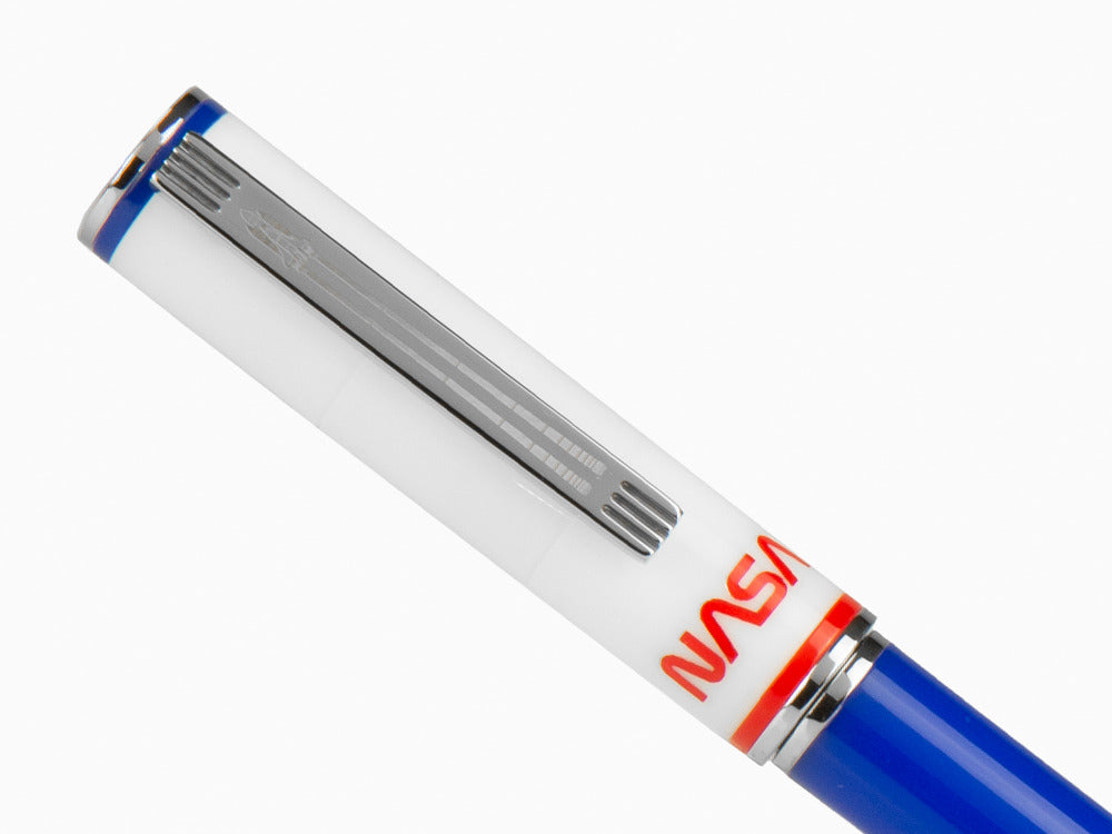 Montegrappa NASA Atlantis Kugelschreiber, Edelharz, Blau, Edelstahl, ISN1RBBP