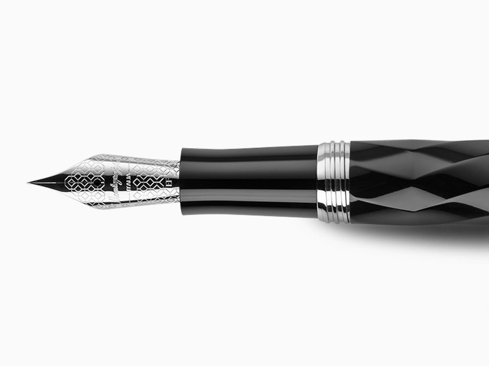 Montegrappa Brenta Füllfederhalter, Schwarz, 14k Gold, ISRBT-4C