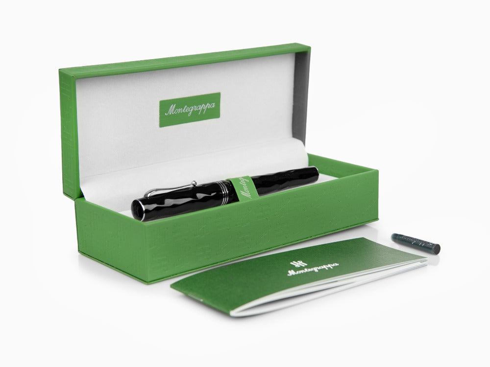 Montegrappa Brenta Füllfederhalter, Schwarz, 14k Gold, ISRBT-4C
