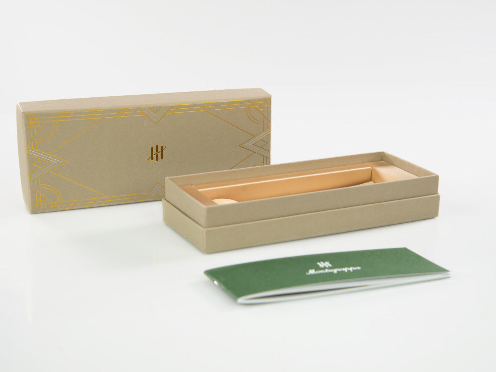 Montegrappa Venetia Havana Amber Kugelschreiber, Bernstein, Vergoldet, ISVENBAO