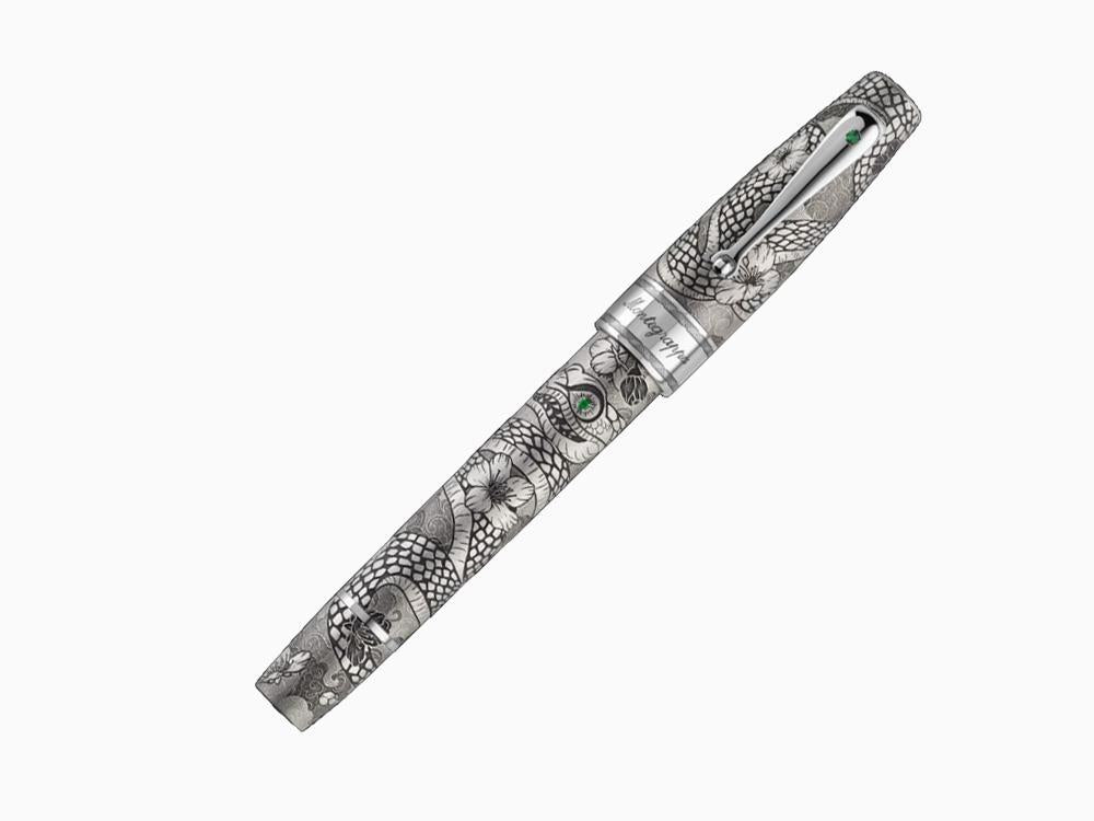 Montegrappa Extra Year of the Snake EL Füllfederhalter, Silber, ISYNN-SE