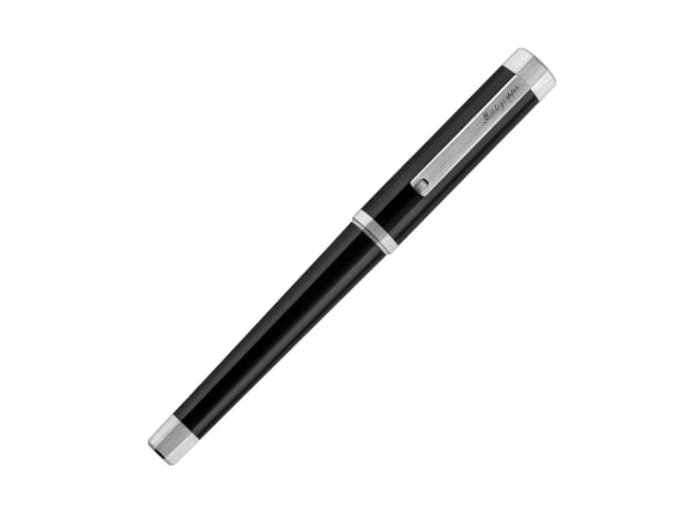 Montegrappa Otto Füllfederhalter, Schwarz, Palladium Akzenten, ISZ8I-8P