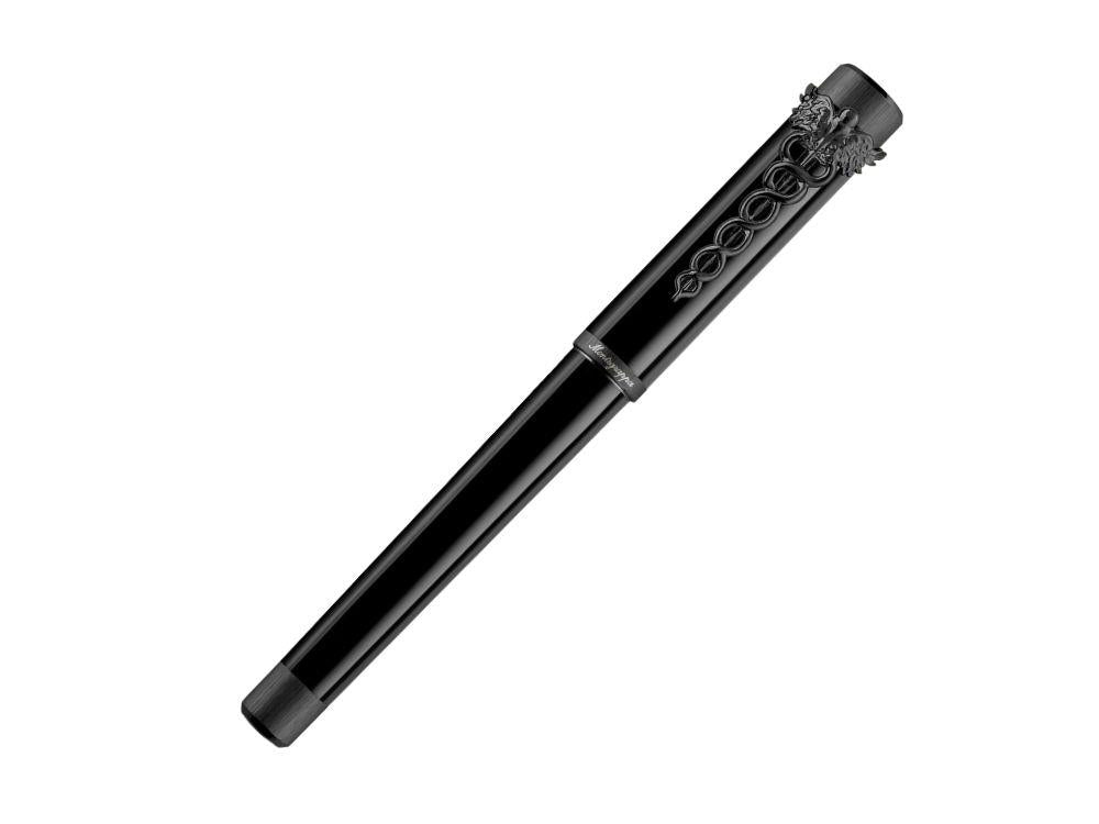 Montegrappa Zero Caduceus Ultra Black Füllfederhalter,14k Gold, ISZEC-4C
